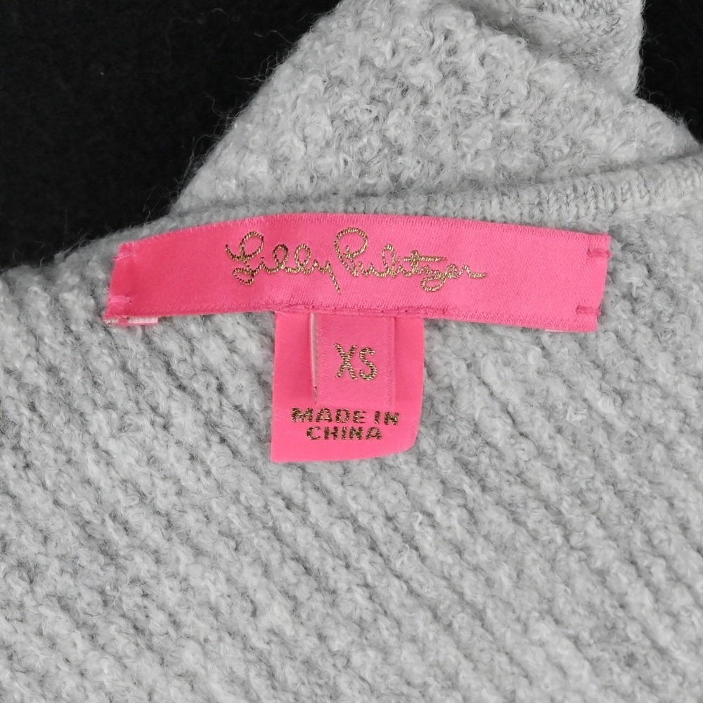 Lilly Pulitzer Davison Sweater Vest Womens Size XS Gray Sleeveless Knit Top Cozy - Picture 5 of 8